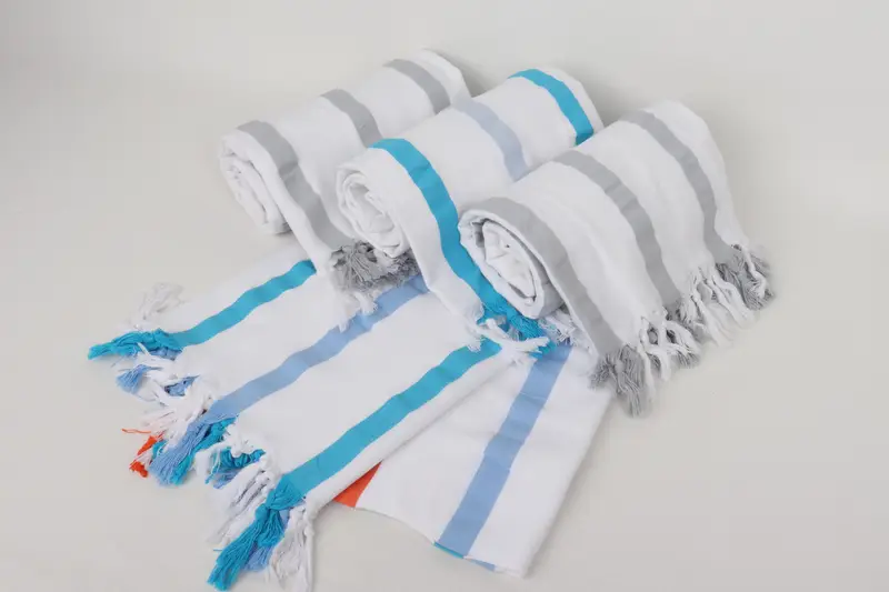 Welcome Wedding Gift, Personalized Gifts, Turkish Towel Bulk, Bachelorette Party Favors, Quick-dry towel, Holiday Towel, 70x40 Cotton Striped Towel - 5