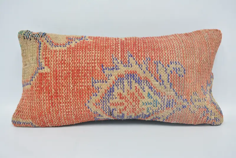 Bolster Cushion Case, Car Cushion Cover, Cushion, Gift Pillow, Interior Designer Pillow, Turkish Pillow, 12x24 Red Cushion Case - 1