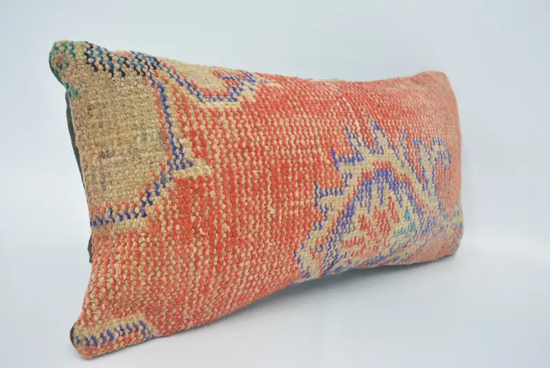 Bolster Cushion Case, Car Cushion Cover, Cushion, Gift Pillow, Interior Designer Pillow, Turkish Pillow, 12x24 Red Cushion Case - 3