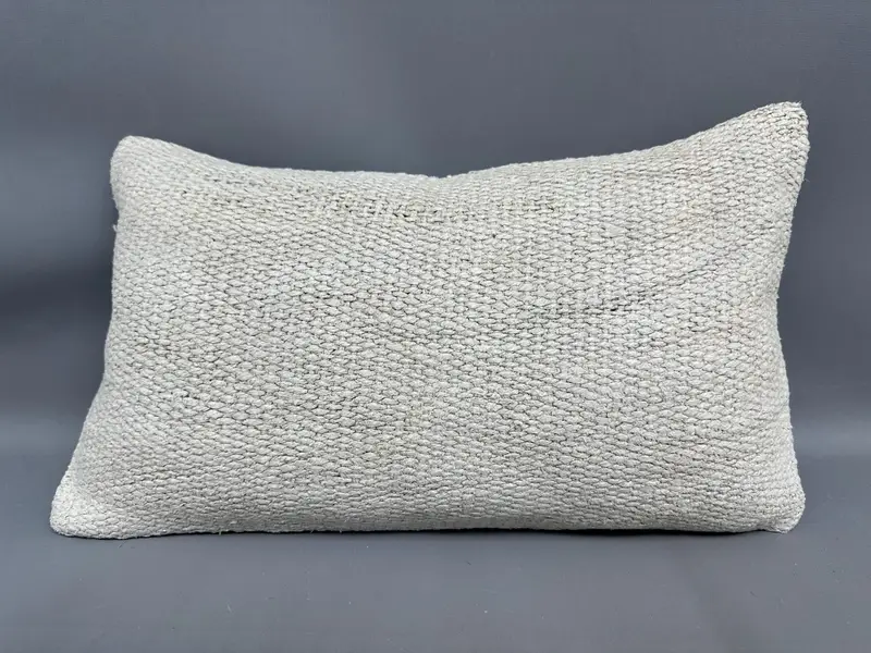 Home Decor Pillow, Vintage Pillow, Crochet Pattern Pillow, 12x20 Beige Pillow Case, Interior Designer Pillow, Accent Throw Pillow Cover, Pillow Sham - 4