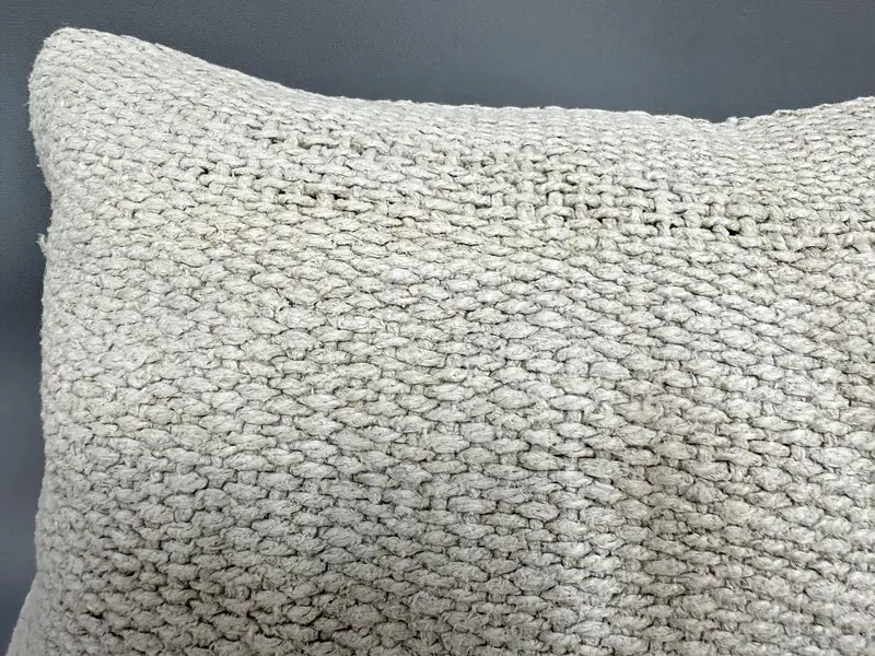 Home Decor Pillow, Vintage Pillow, Crochet Pattern Pillow, 12x20 Beige Pillow Case, Interior Designer Pillow, Accent Throw Pillow Cover, Pillow Sham - 5
