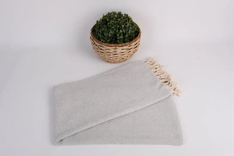 Beach Towel Bulk, Wedding Gifts Towel, Embroidered Towel, 70x40 Cotton Herringbone Towel, Wedding Shower Gift, Monogrammed Turkish Towel - 4