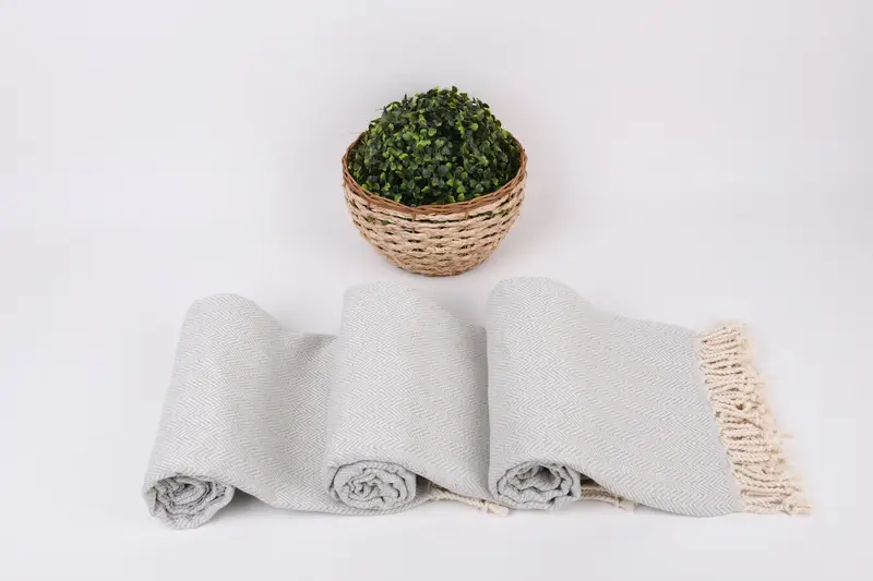Beach Towel Bulk, Wedding Gifts Towel, Embroidered Towel, 70x40 Cotton Herringbone Towel, Wedding Shower Gift, Monogrammed Turkish Towel - 8