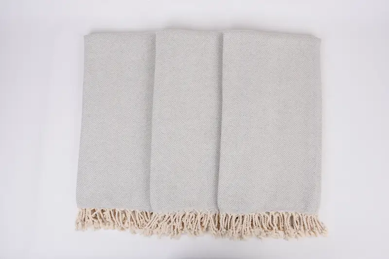 Beach Towel Bulk, Wedding Gifts Towel, Embroidered Towel, 70x40 Cotton Herringbone Towel, Wedding Shower Gift, Monogrammed Turkish Towel - 7