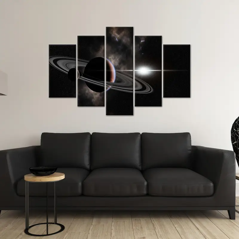 Saturn Canvas Art, Starry Sky Art, Galaxy Wall Decor, Planet Canvas Art, Home Decor Wall Art, Modern Art Decor,Galaxy Canvas, Wall Art Decor - 5