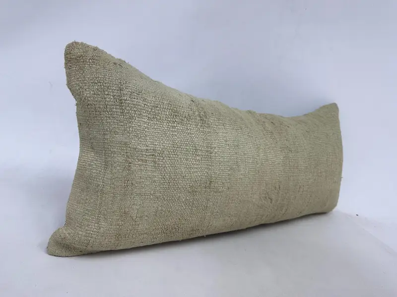 One Of A Kind Cushion, Kilim Pillow, Home Decor Pillow, Pillow Case, 16x36 Beige Pillow Case, Pillow for Couch, Vintage Pillow, Armchair Cushion - 3