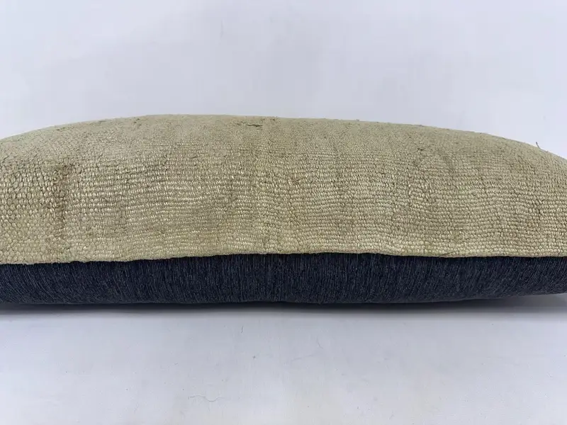 One Of A Kind Cushion, Kilim Pillow, Home Decor Pillow, Pillow Case, 16x36 Beige Pillow Case, Pillow for Couch, Vintage Pillow, Armchair Cushion - 5