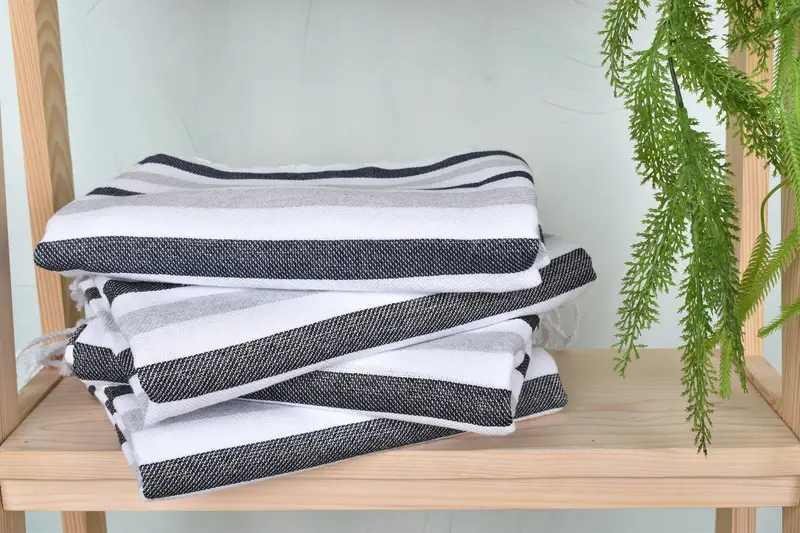 Wedding Day Gift For Bride, Custom Bath Towel, Bridesmaid Gift, Sand-free towel, Bachelor Towel, Quick-Dry Beach Towel, 70x40 Cotton Striped Towel - 7