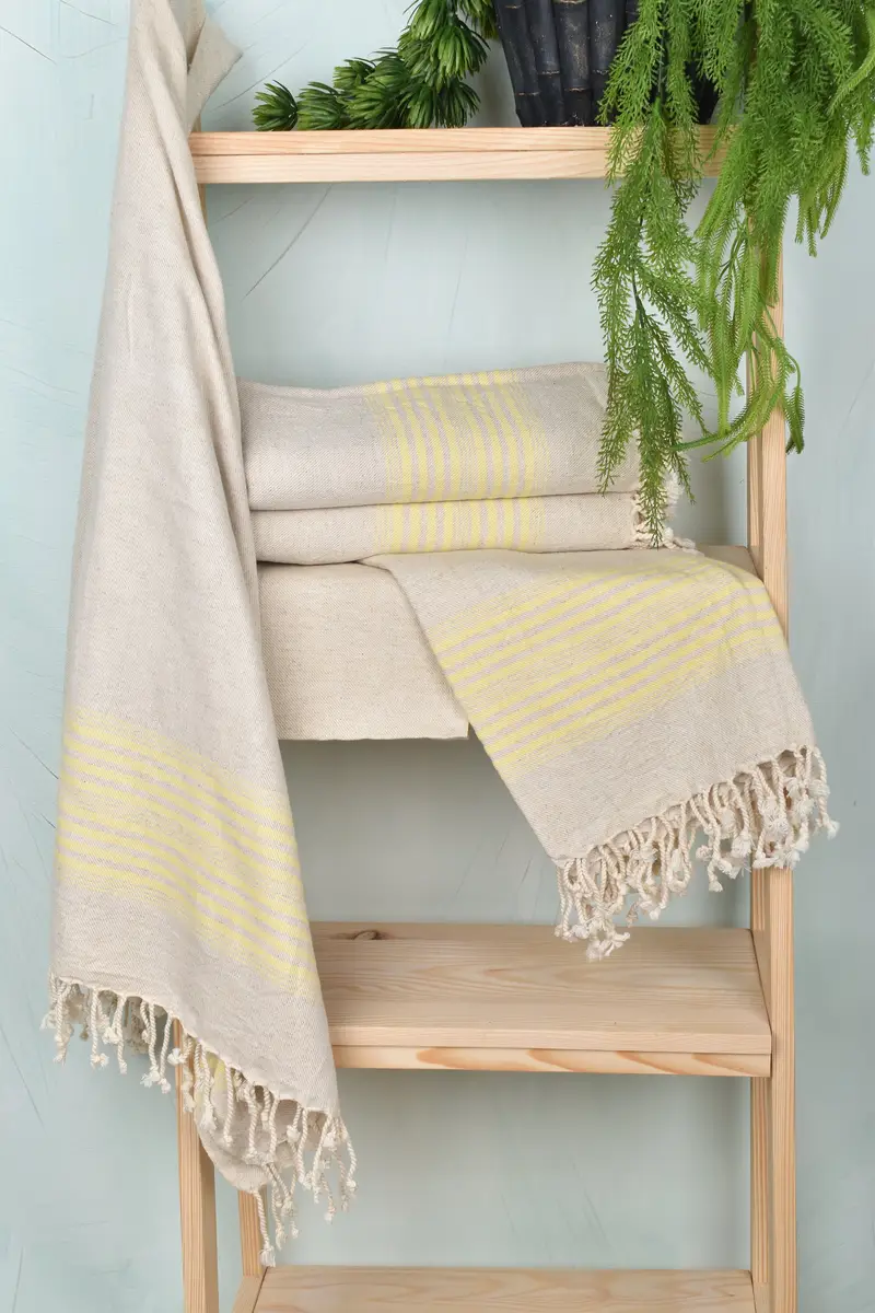 Home Gift, Beach towel, Turkish Beach Towel Monogram, Beach Towel Personalized, Sand-resistant towel, 68x40 Linen Striped Towel, Gifts For Him - 6
