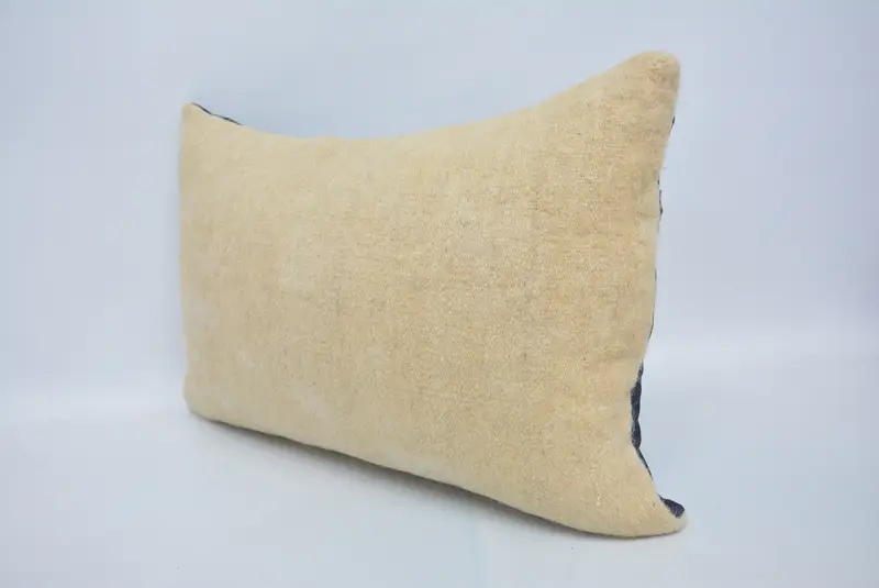 Vintage Pillow, Ethnical Kilim Rug Pillow, Toss Cushion Cover, Retro Throw Pillow, Pillow for Couch, 16x24 Beige Cushion Case, Pillow Case - 4