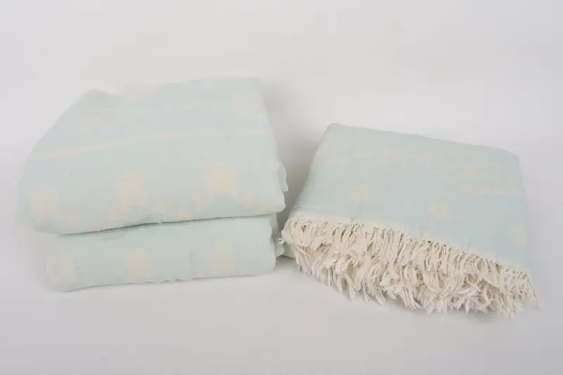 Turkish Towel Beach Blanket, Xmas Gifts, 70x60 Cotton Geometric Towel, Tablecloth, Beach Wedding Favor, Bridal Shower Gift, Personalized Blanket - 8
