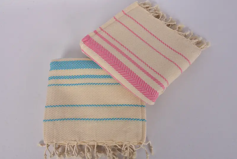 70x40 Cotton Striped Towel, Gift For Best Friend, Peshtemal Towel, Turkish Towel Beach, Embroidered Towel, Beach Bachelorette Party Decorations - 6