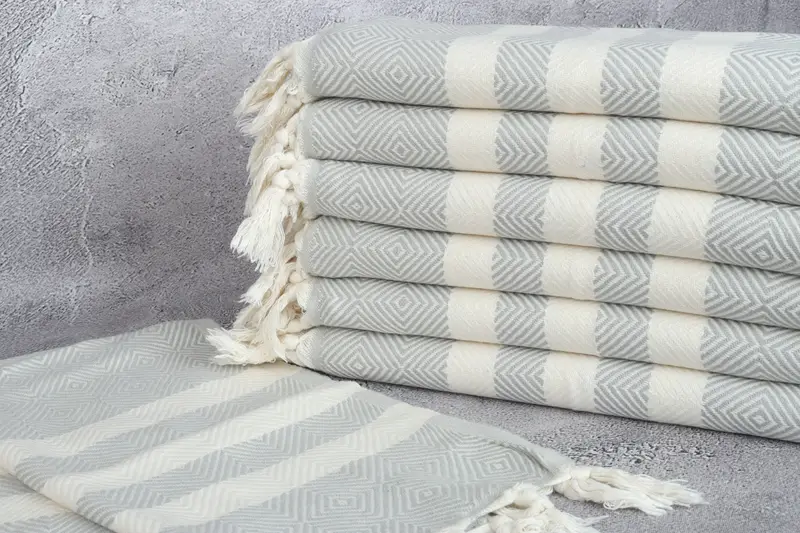 Turkish Tea Towel, 32x20 Cotton Diamond Towel, Turkish Towel, Spa Towel, Personalized Dish Towel, Handmade Gift, Gym Towel, Turkish Towel Hand Towel - 2