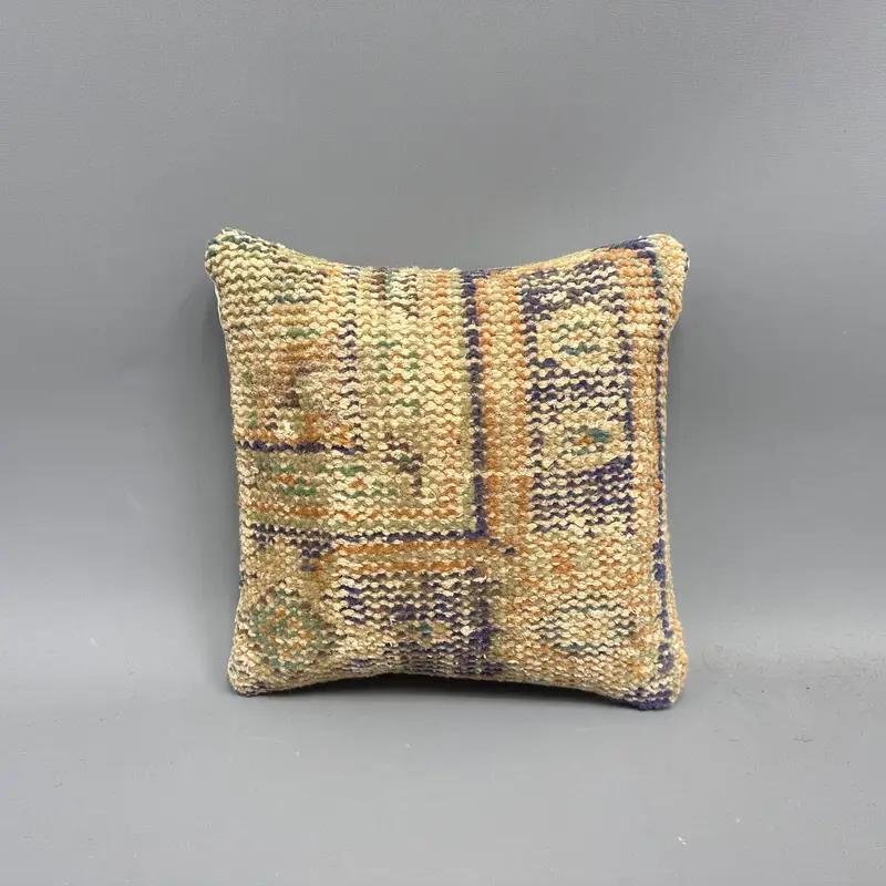 12x12 Green Cushion Case, Kilim Cushion Sham, Interior Designer Pillow, Pillow Cover, Pillow for Sofa, Accent Throw Pillow Cover - 4