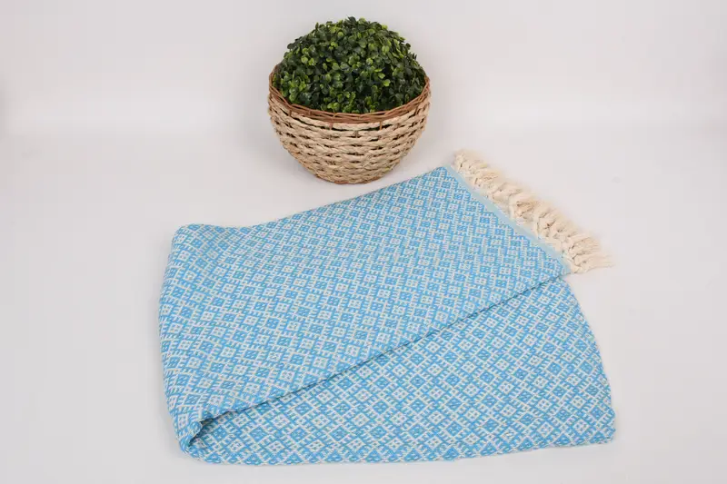 Turkish Towel USA, Wedding Gift Ideas, Handwoven Turkish bath towel, Bachelorette Gifts, 70x40 Cotton Diamond Towel, Pool Towels, Bachelor Gifts - 4