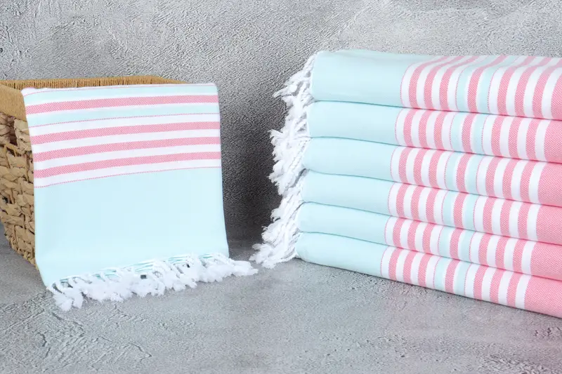 Turkish bath towel, Oversized lightweight Turkish bath towel USA, Family Gift, Custom Gift, Spa Towel, Gift For Him, 68x40 Cotton Striped Towel - 3