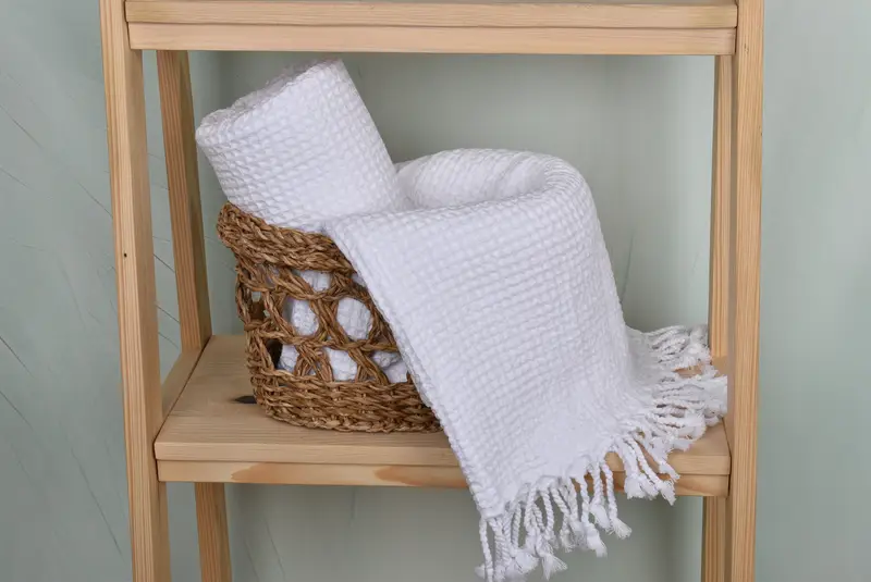 Personalized Turkish Towel, Handmade Turkish Towel, Quick-Dry Beach Towel, 68x36 Cotton Waffle Towel, Merry Christmas Gifts, Embroidered Towel - 4