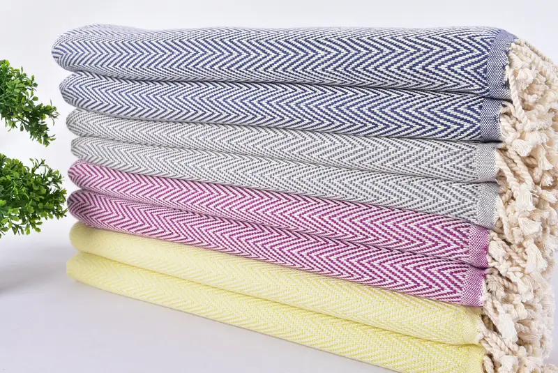 70x40 Cotton Striped Towel, Best Beach Towel, Custom Wedding Towel, Boyfriend Christmas Gift, Large Turkish Towel, Monogram Turkish Towel - 3