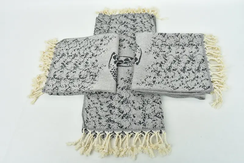 Kişiselleştirilmiş Hediye, Mutfak Havlusu, Özel İsim Havlu, Monogram El Havlusu, Kişiselleştirilmiş Hediye, 36x18 Pamuklu Carretta Desenli Havlu - 7