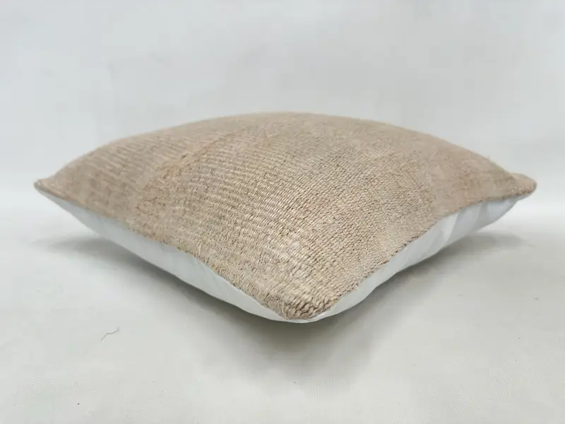 Luxury Pillow Cover, Home Decor Pillow, Comfy Throw Cushion Case, 16x16 Beige Cushion, Pillow Cover, Pillow for Couch, Throw Kilim Pillow - 6