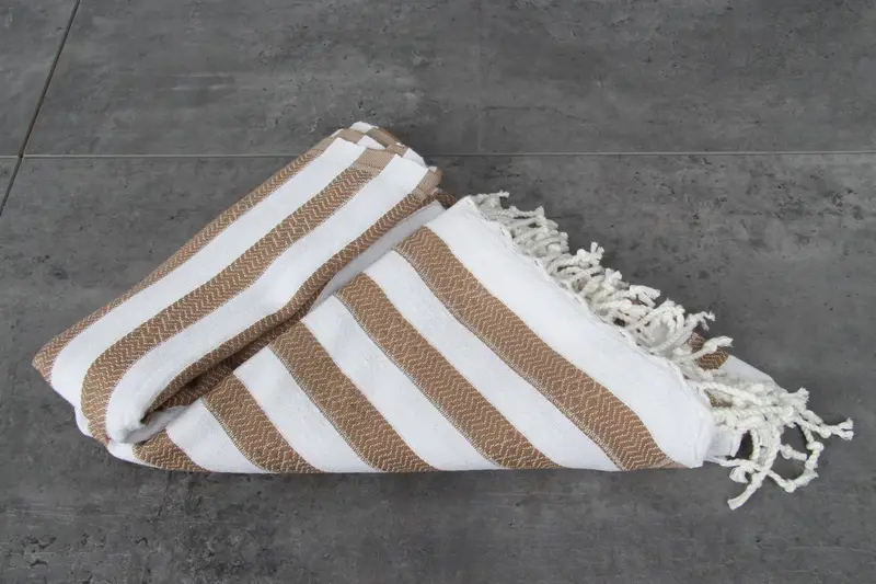 Bachelor Gifts, Organic Turkish towel, Best Friend Gift Ideas, Monogram Beach Towel, 70x36 Cotton Striped Towel, Turkish Towel Beach Towel - 7