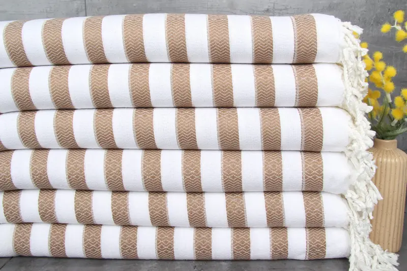 Bachelor Gifts, Organic Turkish towel, Best Friend Gift Ideas, Monogram Beach Towel, 70x36 Cotton Striped Towel, Turkish Towel Beach Towel - 1