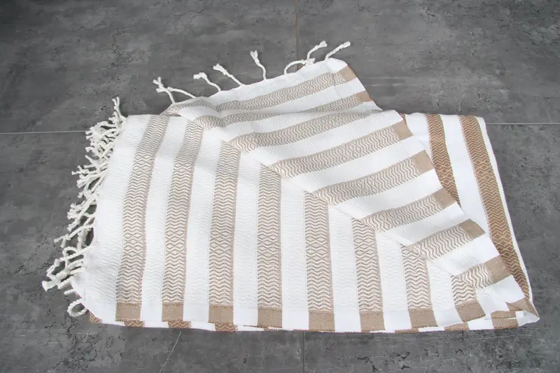 Bachelor Gifts, Organic Turkish towel, Best Friend Gift Ideas, Monogram Beach Towel, 70x36 Cotton Striped Towel, Turkish Towel Beach Towel - 3