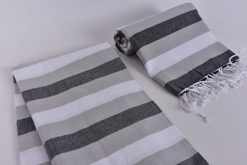 70x40 Cotton Striped Towel, Custom Name Towel, Handmade Gift, Housewarming Gift, Peshtemal Towel USA, Spa Gift, Bachelor Gifts, Sand-resistant towel - 7