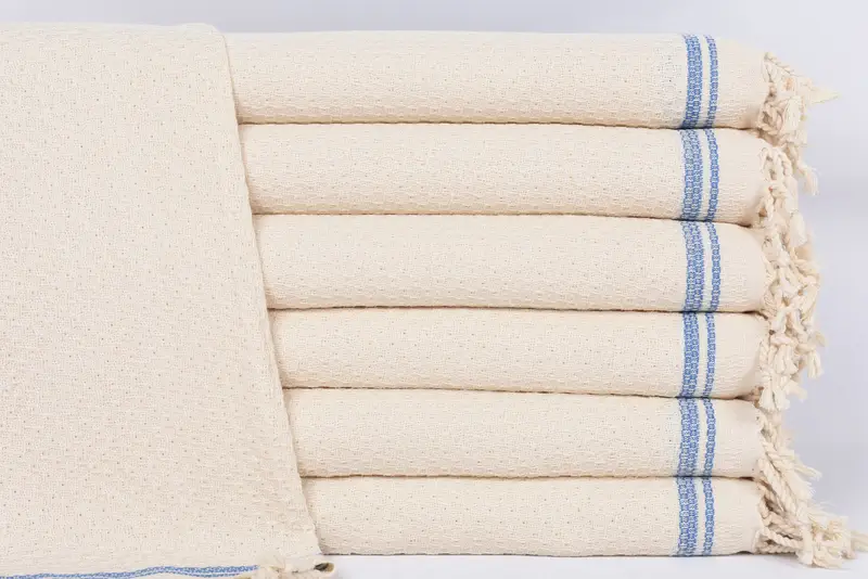 38x18 Cotton Striped Towel, Monogrammed Turkish Towel, Bathroom Towels, Embroidery Towel, Custom Hand Towel, Wedding Gift, House Warming Gift - 1