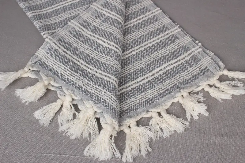 Regalo de boda de tema de la playa, toalla de mano monograma, toalla de mano monograma, toalla de toalla turca, boda por favor, toalla plana de algodón de 32x18 - 8