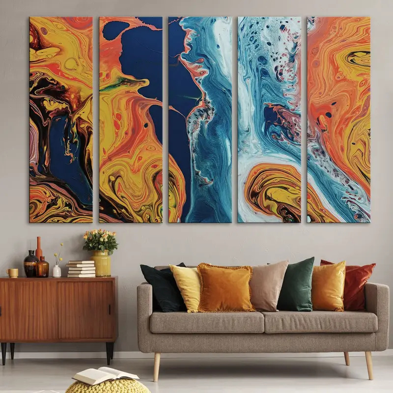 Abstract Canvas Decor, Illusion Wall Art Canvas, Marble Canvas Print, Abstract Wall Decor, Abstract Illusion Canvas, Illusion Wall Art - 4