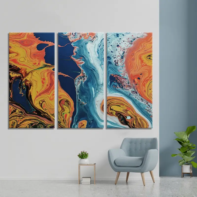 Abstract Canvas Decor, Illusion Wall Art Canvas, Marble Canvas Print, Abstract Wall Decor, Abstract Illusion Canvas, Illusion Wall Art - 2