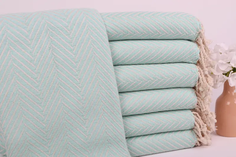 Junggesellinnenabschied-Dekoration, Mintfarbenes Baumwollhandtuch, 101,6 x 175,9 cm