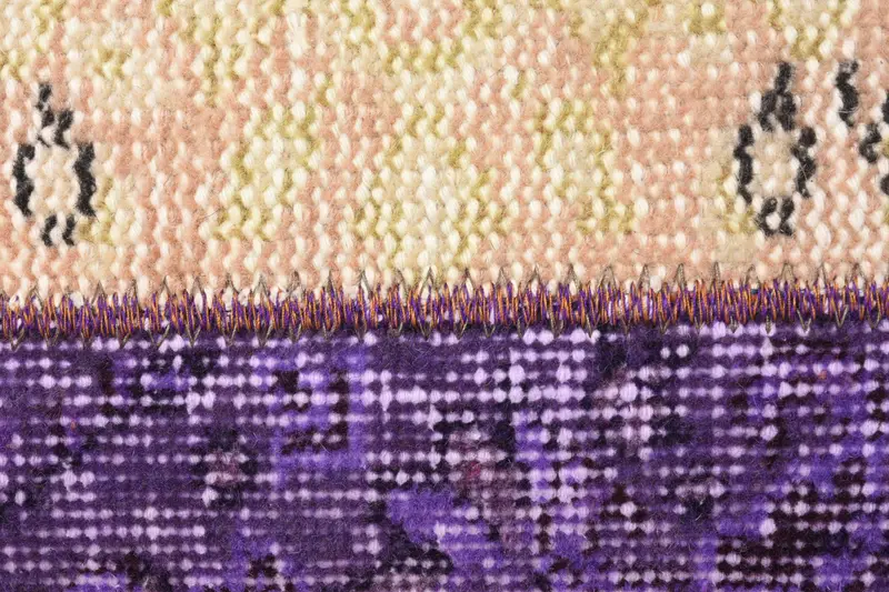 Pillow Sham, Knitted Pillow, One Of A Kind Cushion Cover, 12x24 Purple Pillow Case, Vintage Pillow, Antique Pillows, Gift Pillow, Accent Cushion - 3