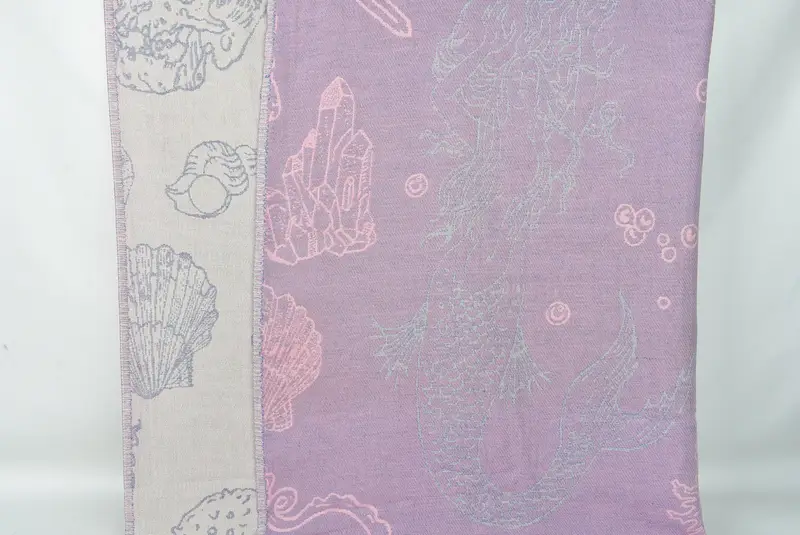 Girl Trip Party Gunst, Brautjungfergeschenk, 88x60 Baumwollmeerkreaturen und Meeresjungfrau -Designtuch, gewebte Decke, dekorative Decke, Hochzeitsbevorzugungen - 1