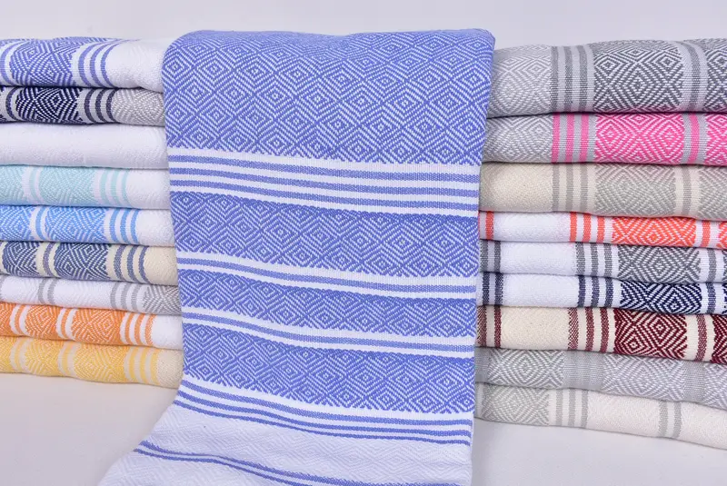 Employee Gifts, Luxury towel, Oversized lightweight Turkish bath towel USA, 70x40 Cotton Diamond Towel, Absorbent towel, Personalized Turkish Towel - 2