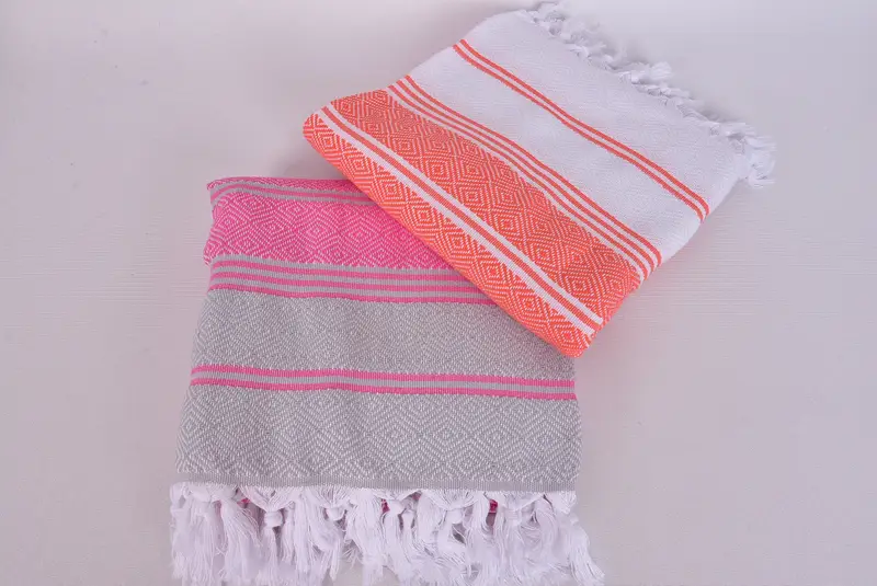 Employee Gifts, Luxury towel, Oversized lightweight Turkish bath towel USA, 70x40 Cotton Diamond Towel, Absorbent towel, Personalized Turkish Towel - 7