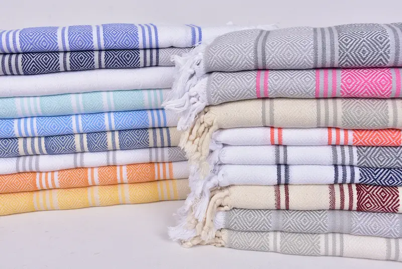 Employee Gifts, Luxury towel, Oversized lightweight Turkish bath towel USA, 70x40 Cotton Diamond Towel, Absorbent towel, Personalized Turkish Towel - 1