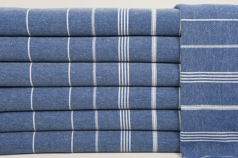 Regalo para él, regalo para la novia, toalla de cocina monogram, toalla a rayas de algodón de 38x18, toalla de cocina, regalo de verano, toalla personalizada, regalo hecho a mano - 1