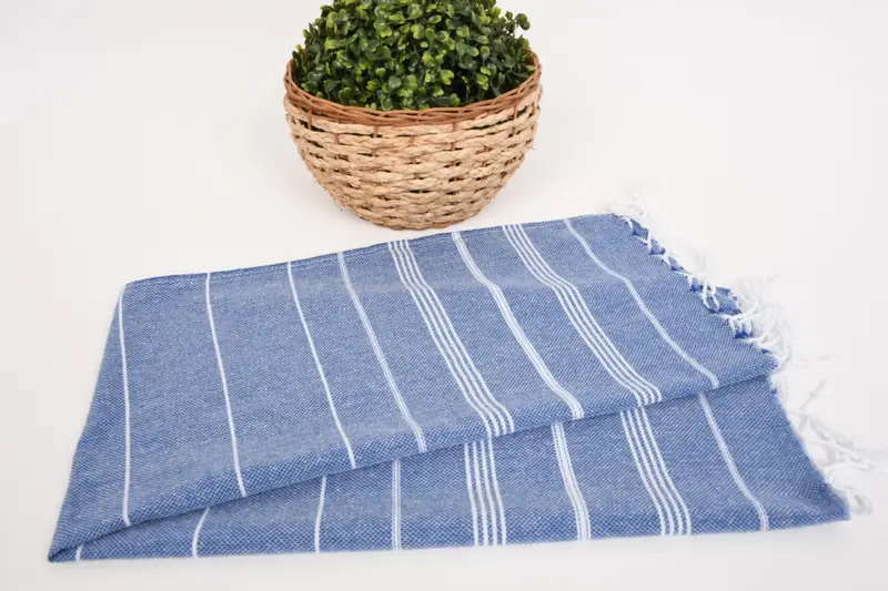 Regalo para él, regalo para la novia, toalla de cocina monogram, toalla a rayas de algodón de 38x18, toalla de cocina, regalo de verano, toalla personalizada, regalo hecho a mano - 4