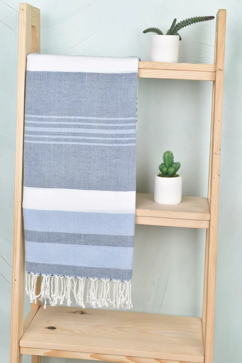 Quick-dry peshtemal, 70x40 Cotton Striped Towel, Personalized Gift For Him, Bridesmaid Gift Towel, Gift For The Home Decor, Quick-dry towel - 8