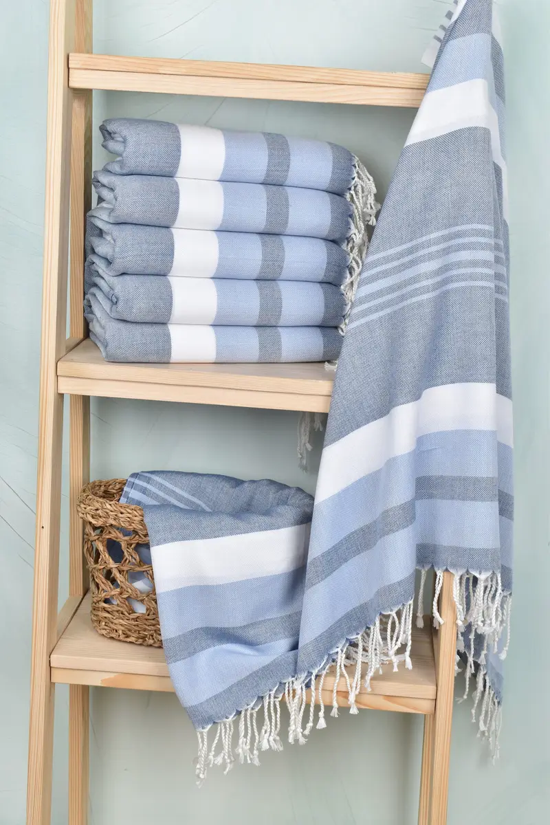 Quick-dry peshtemal, 70x40 Cotton Striped Towel, Personalized Gift For Him, Bridesmaid Gift Towel, Gift For The Home Decor, Quick-dry towel - 3