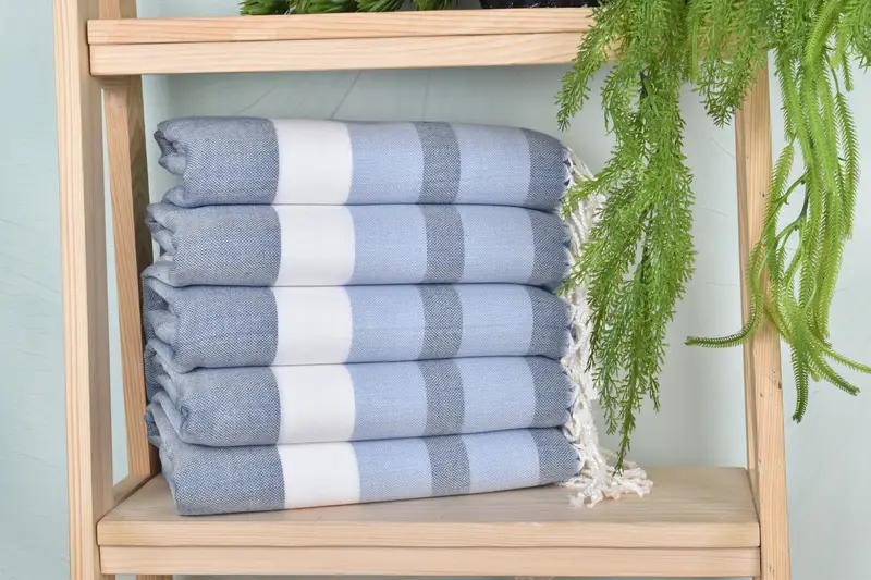 Quick-dry peshtemal, 70x40 Cotton Striped Towel, Personalized Gift For Him, Bridesmaid Gift Towel, Gift For The Home Decor, Quick-dry towel - 1