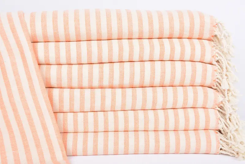 Bathroom Towels, Birthday Gift, Monogram Kitchen Towel, Organic Towel, 40x24 Cotton Striped Towel, Personalized Kitchen Towel, Bachelor Towel - 1