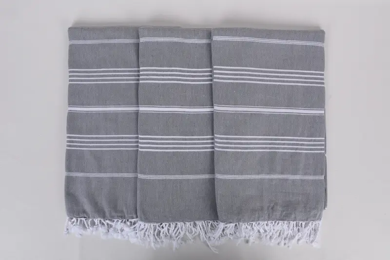 Bachelorette Party Gift, Memorial Gift, Quick-dry towel, Beach Towel Personalized, Gym Towel, 70x40 Cotton Striped Towel, Organic Turkish towel - 7
