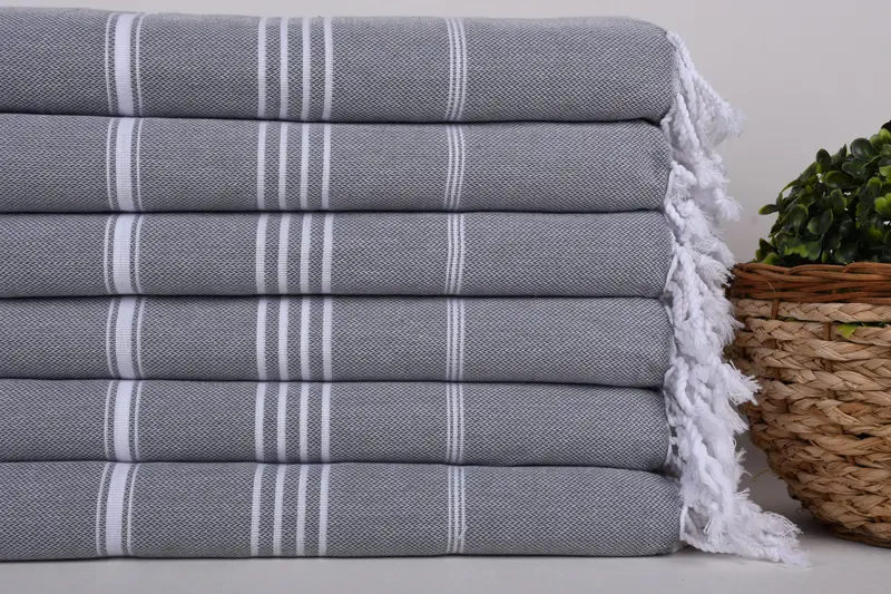 Bachelorette Party Gift, Memorial Gift, Quick-dry towel, Beach Towel Personalized, Gym Towel, 70x40 Cotton Striped Towel, Organic Turkish towel - 2