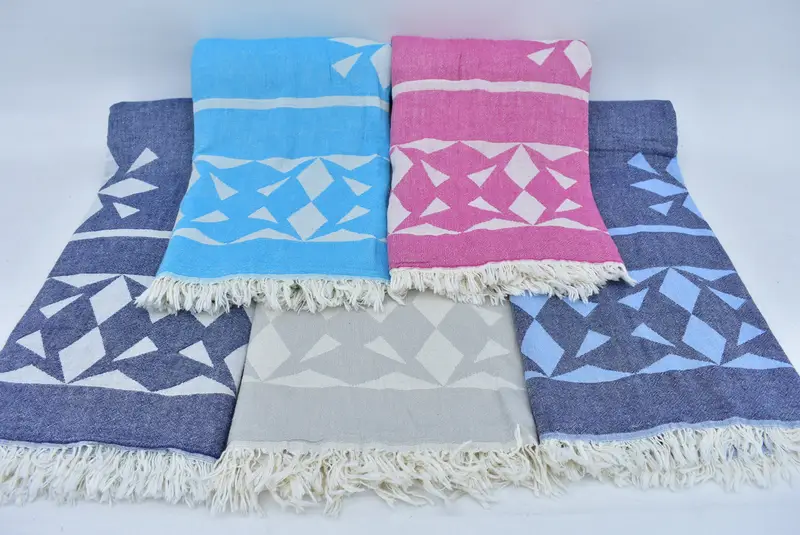 Peshtemal, Best Beach Towel, Personalized Beach Towel, Turkish towel, Unique Wedding Gift, Travel Towel, 68x36 Cotton Compass Rose Design Towel
