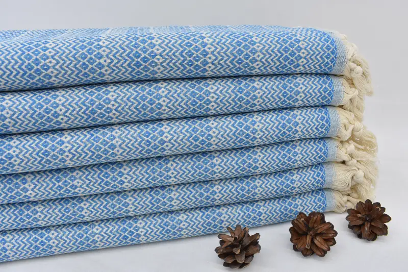 Turkish Towel Beach, 70x38 Cotton Diamond Towel, Spa Gift, Wedding Hand Made Gift, Travel Towel, Wedding Gifts Towel, Monogram Towels, Travel towel - 1