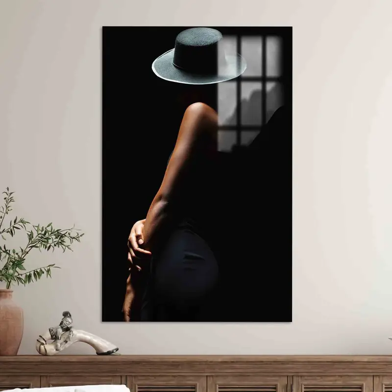 Elegant Woman Portrait Printed Canvas - Artistic Home Decor