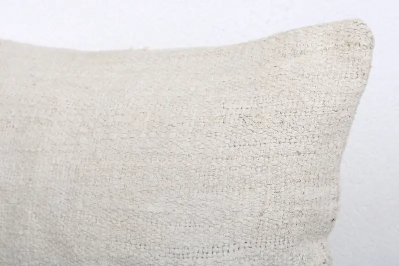 Antique Pillows, Oriental Pillow Case, Vintage Pillow, Boho Pillow Sham Cover, Cushion Cover, 12x20 White Pillow Sham, Patio Pillow Cover - 5